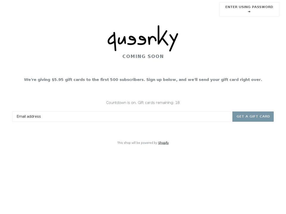queerky.com shopify website screenshot