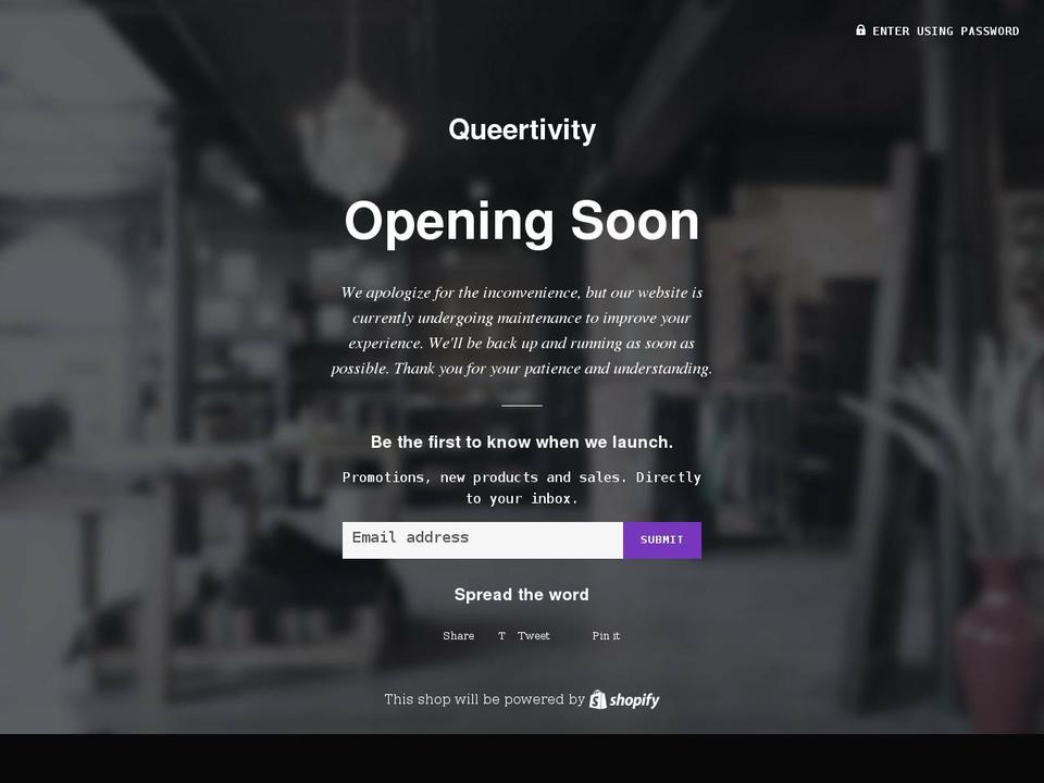 queertivity.com shopify website screenshot