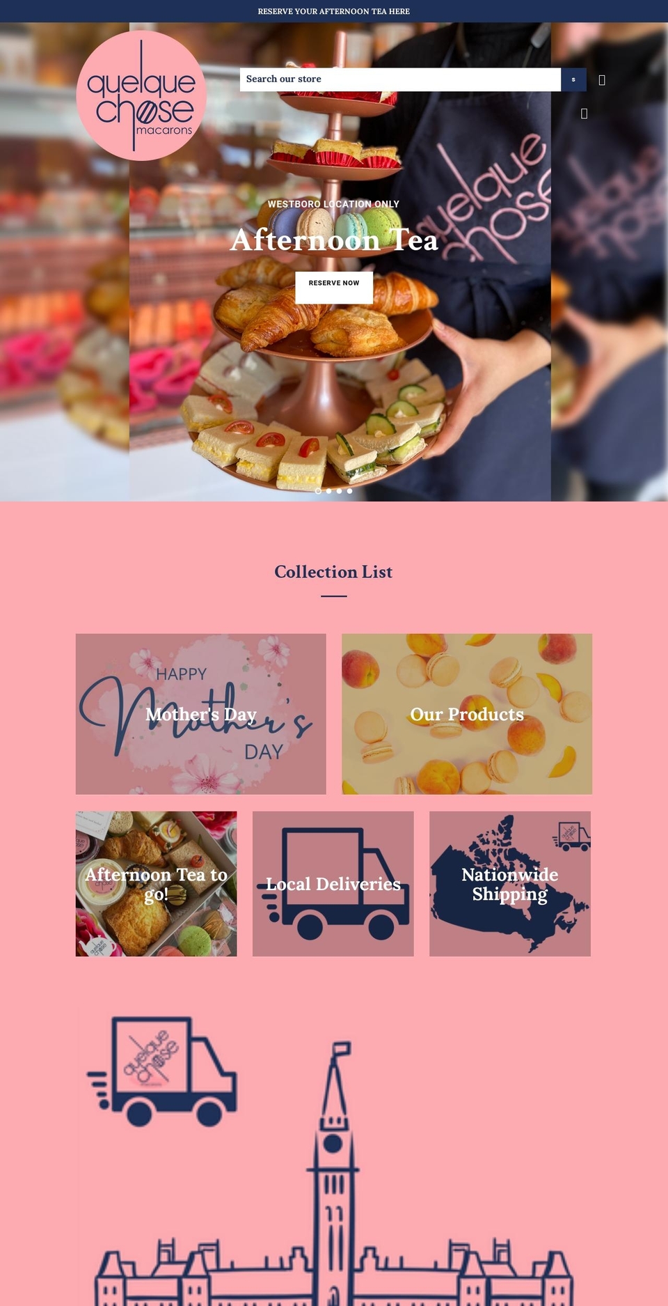 quelque-chose.ca shopify website screenshot