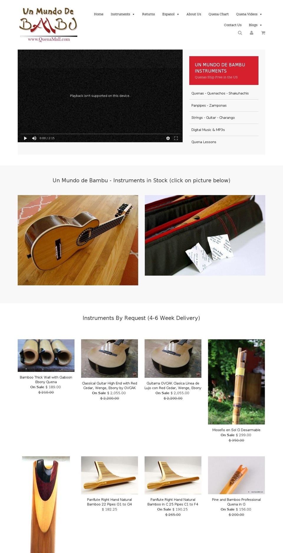 quenamall.com shopify website screenshot