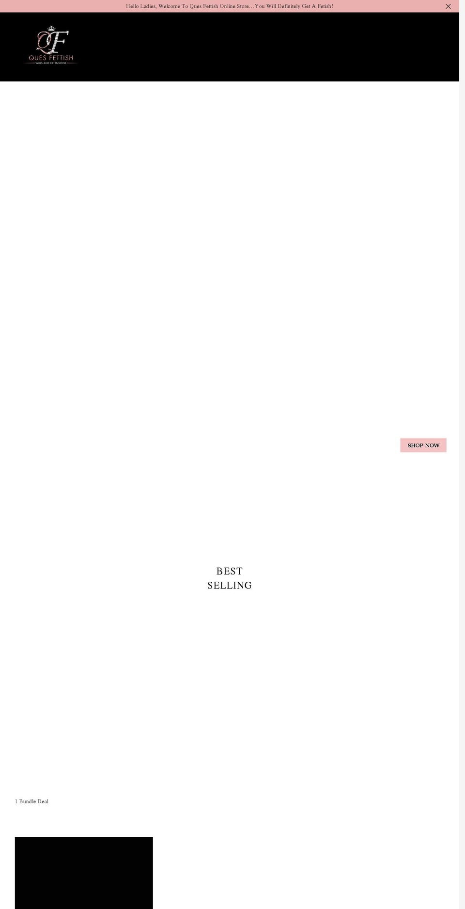 quesfettish.com shopify website screenshot