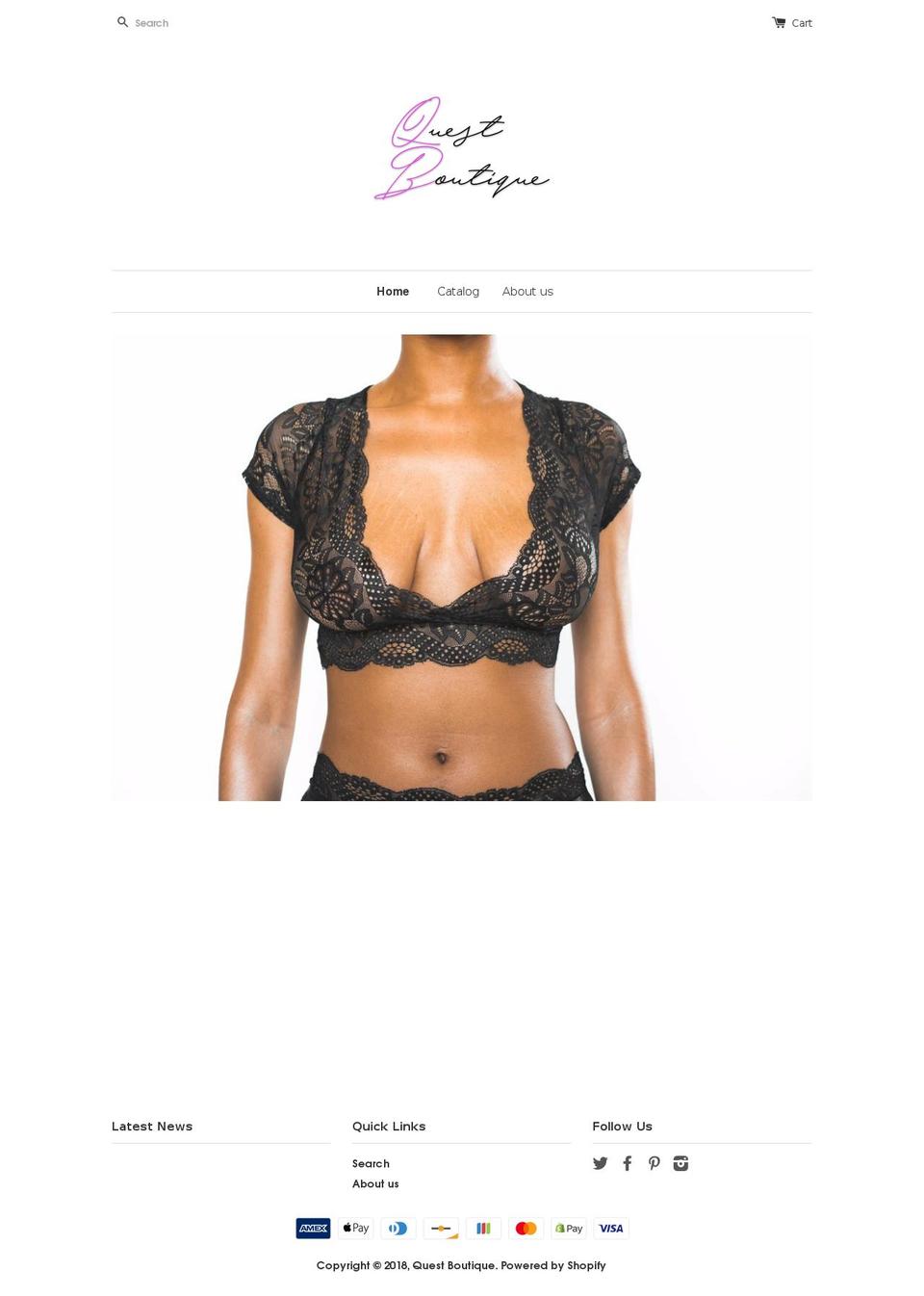 questboutique.com — Shopify storefront screenshot