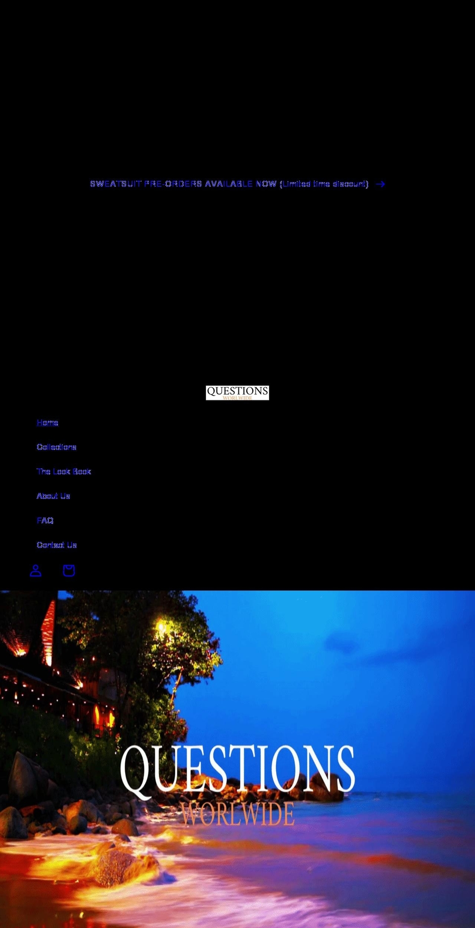 questionsworldwide.com shopify website screenshot