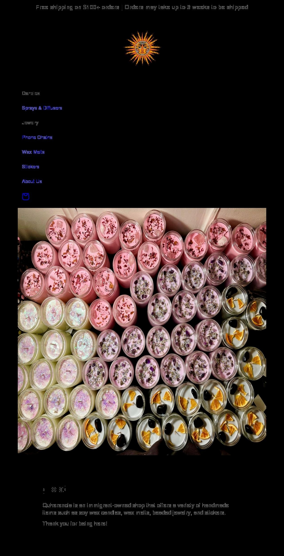 quherencia.com shopify website screenshot