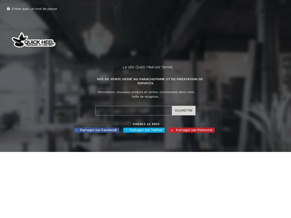 quick-heel.com shopify website screenshot