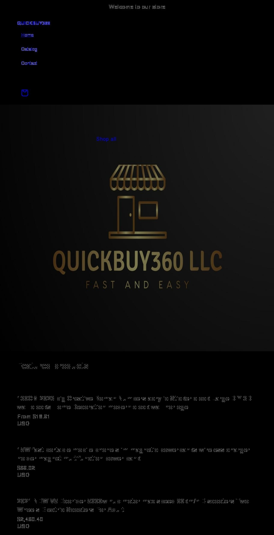 quickbuy360.com shopify website screenshot