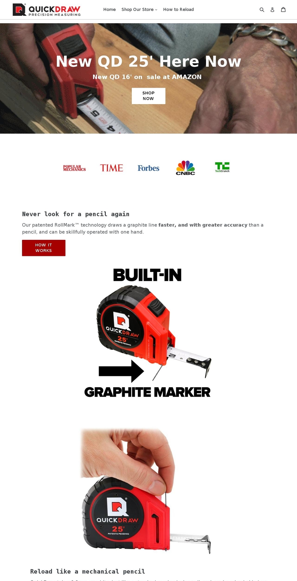 quickdrawmediagroup.com — Shopify storefront screenshot