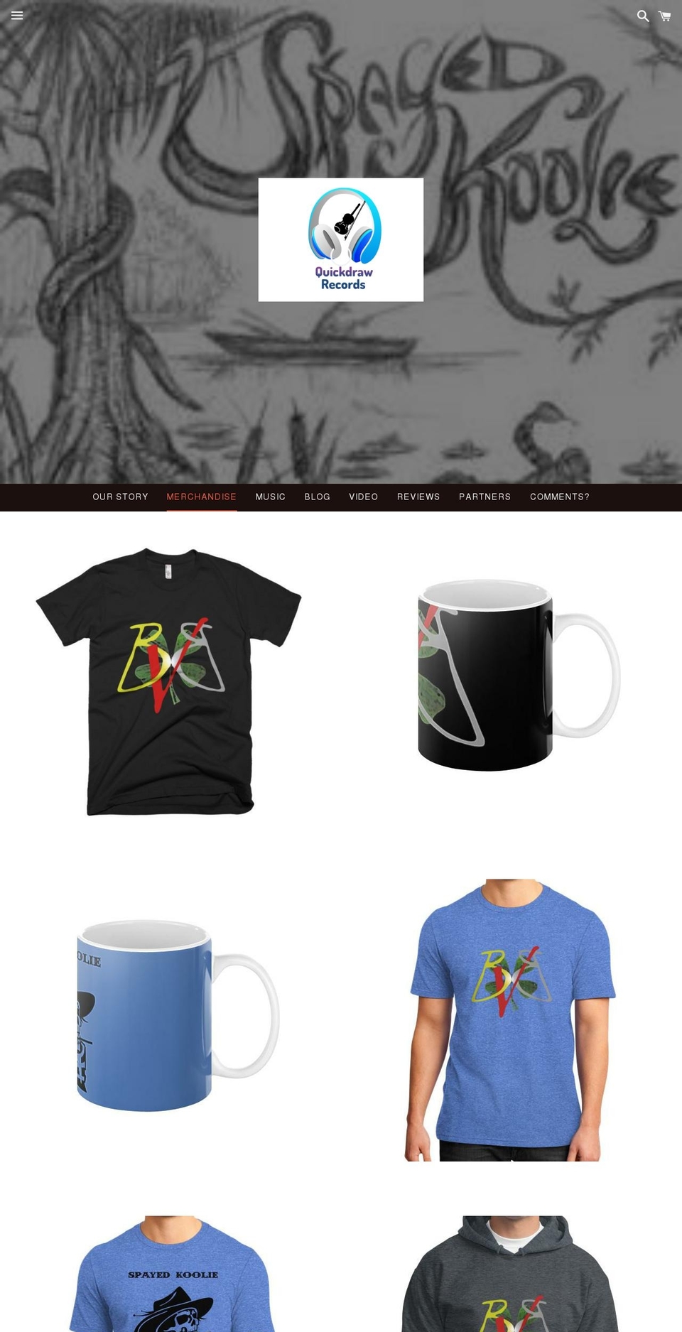 quickdrawrecords.com shopify website screenshot