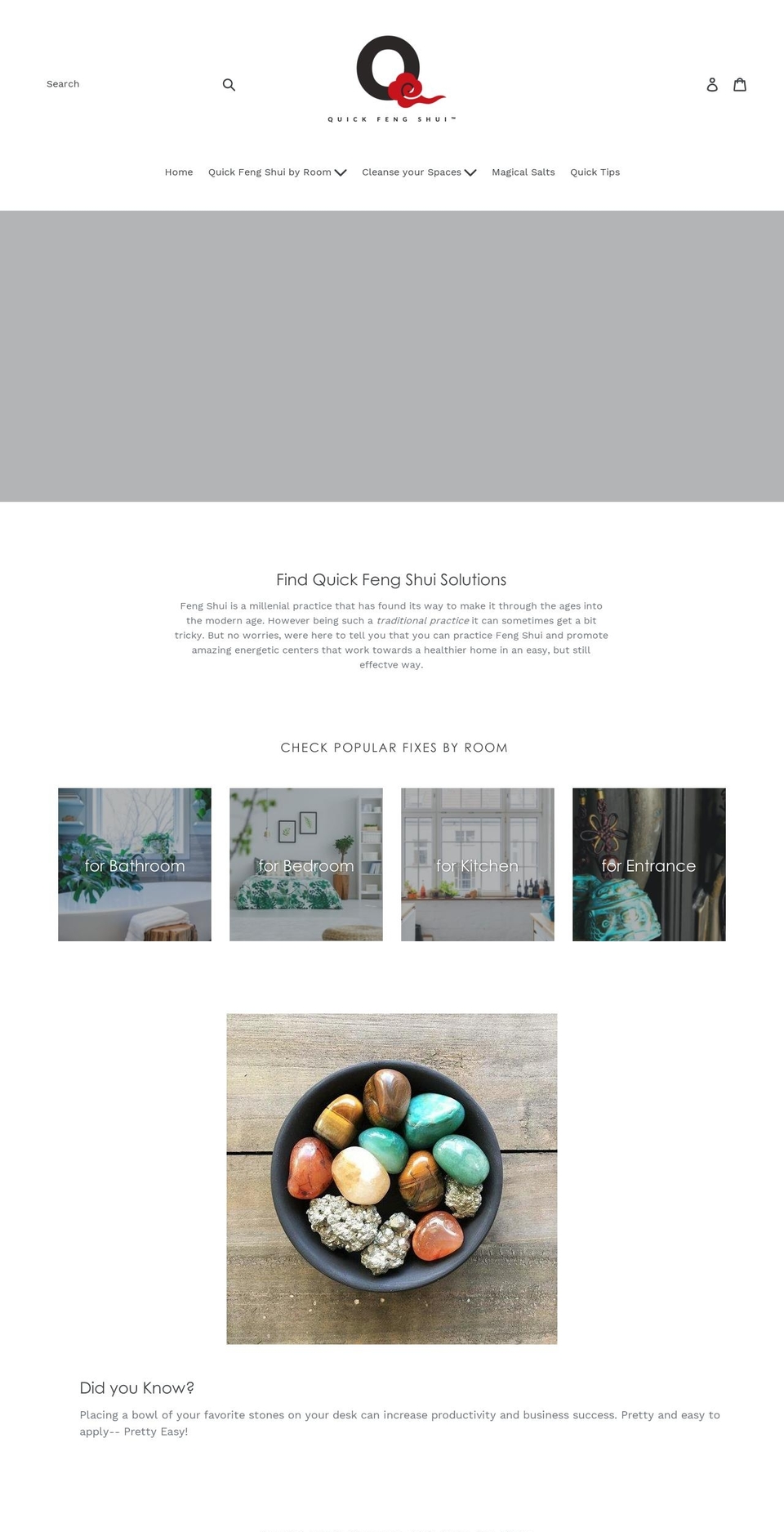 quickfengshui.com — Shopify storefront screenshot