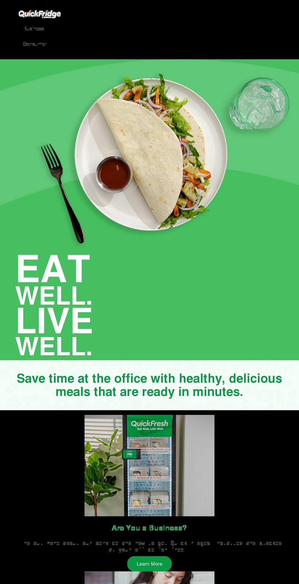 quickfridge.com shopify website screenshot