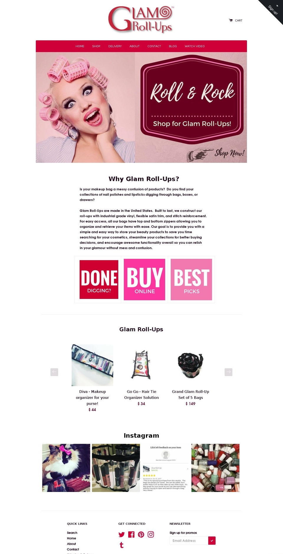 quickmakeup.com shopify website screenshot