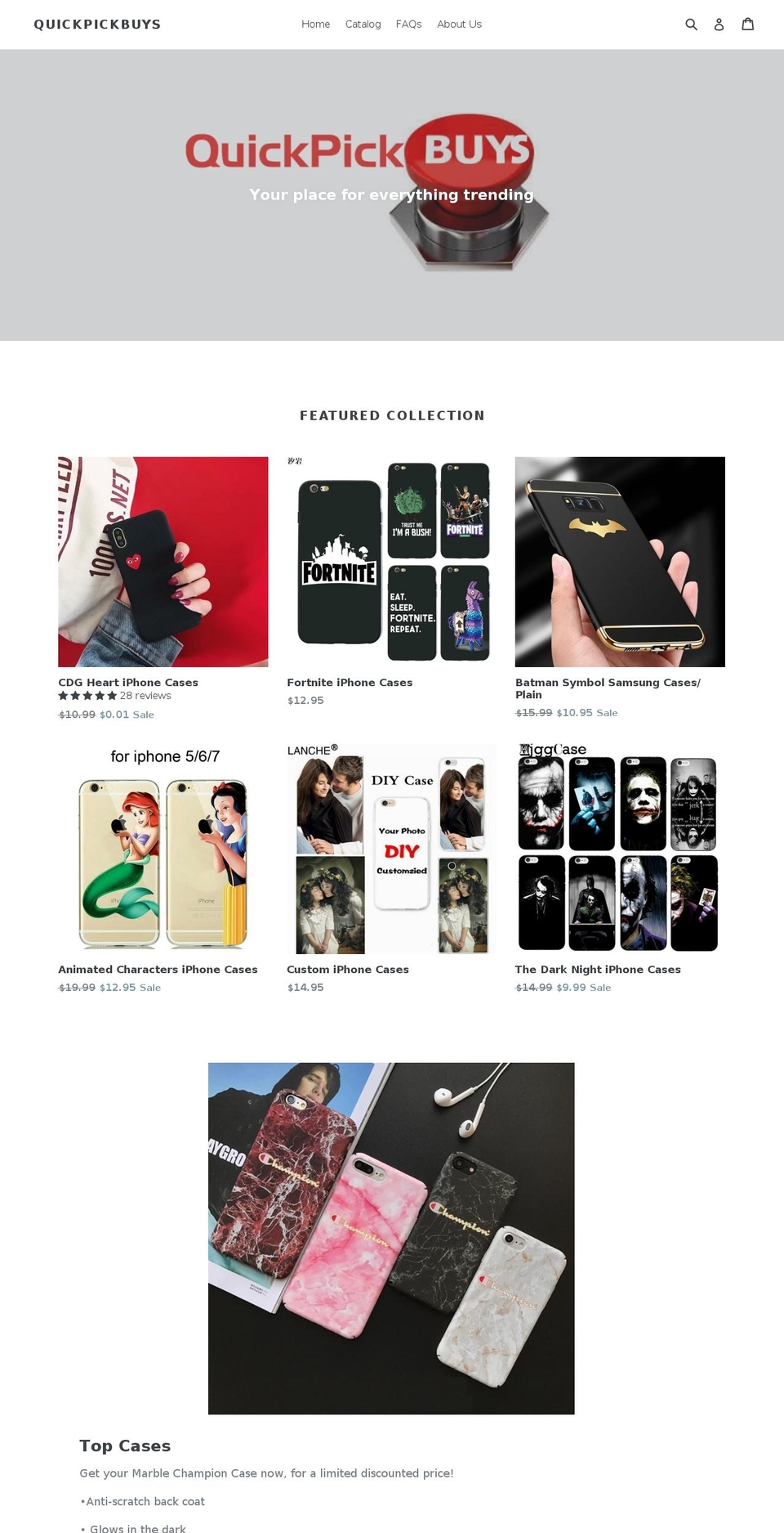 quickpickbuys.com — Shopify storefront screenshot