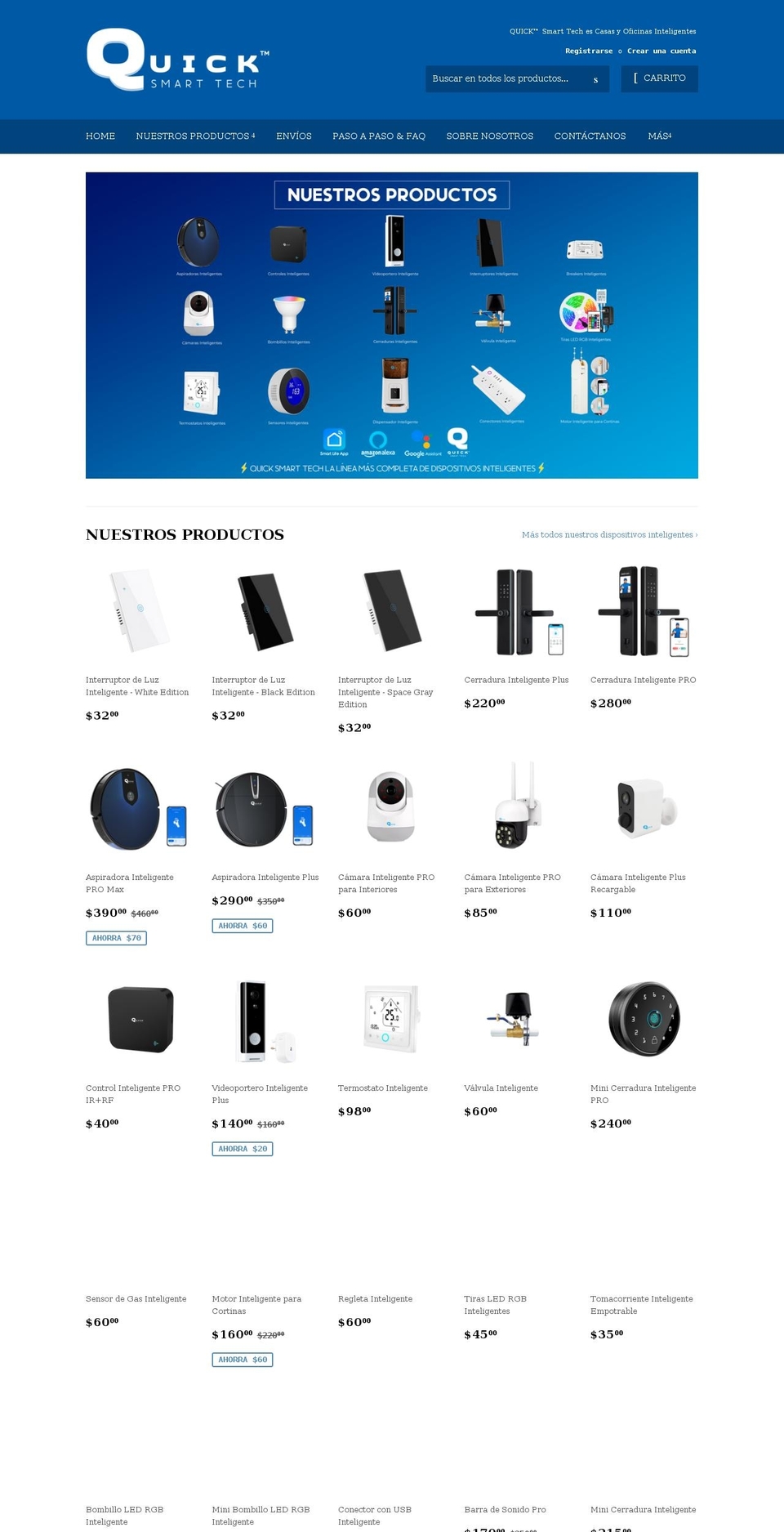 quicksmartech.com shopify website screenshot