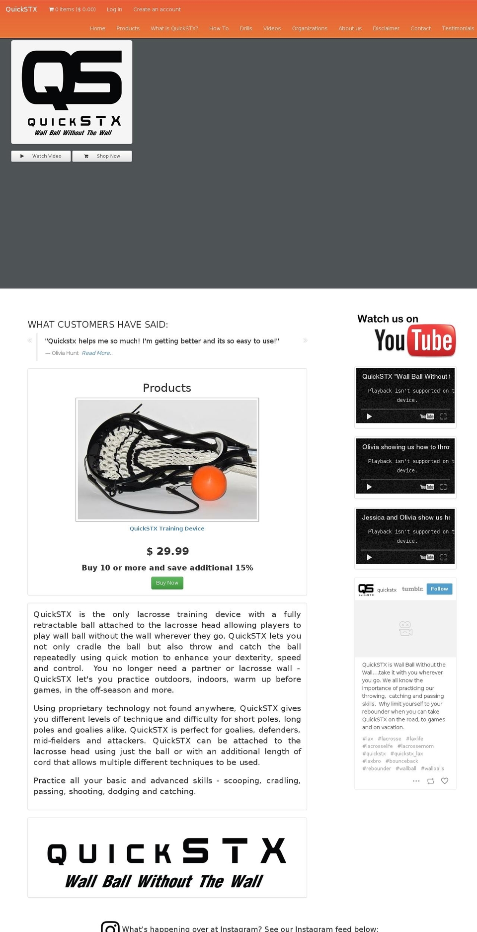 quickstx.com shopify website screenshot