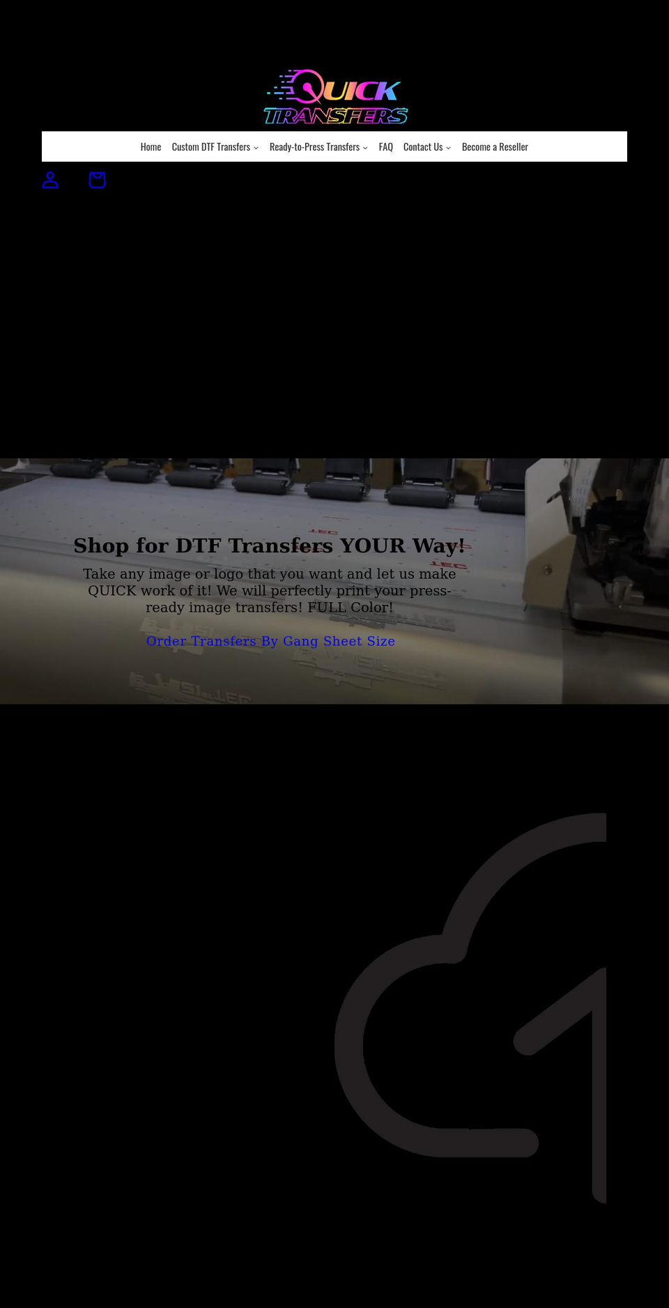 quicktransfers.com shopify website screenshot