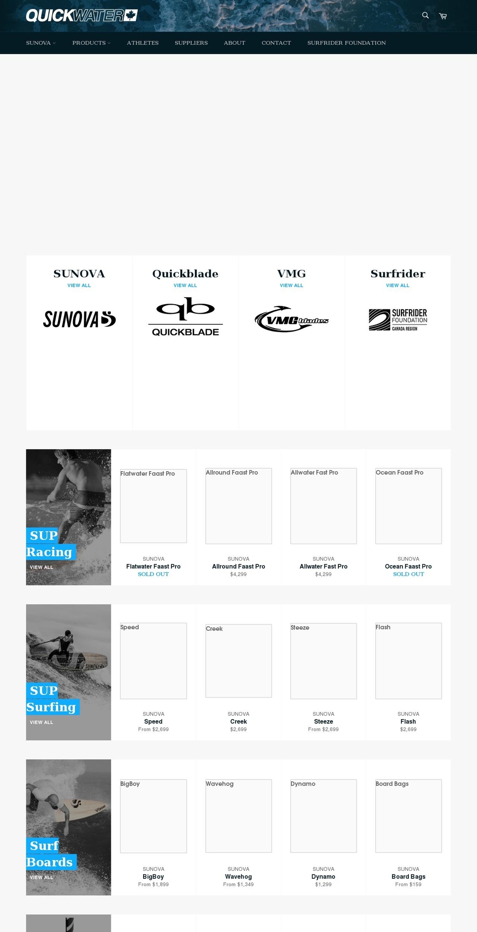 quickwatercanada.com shopify website screenshot