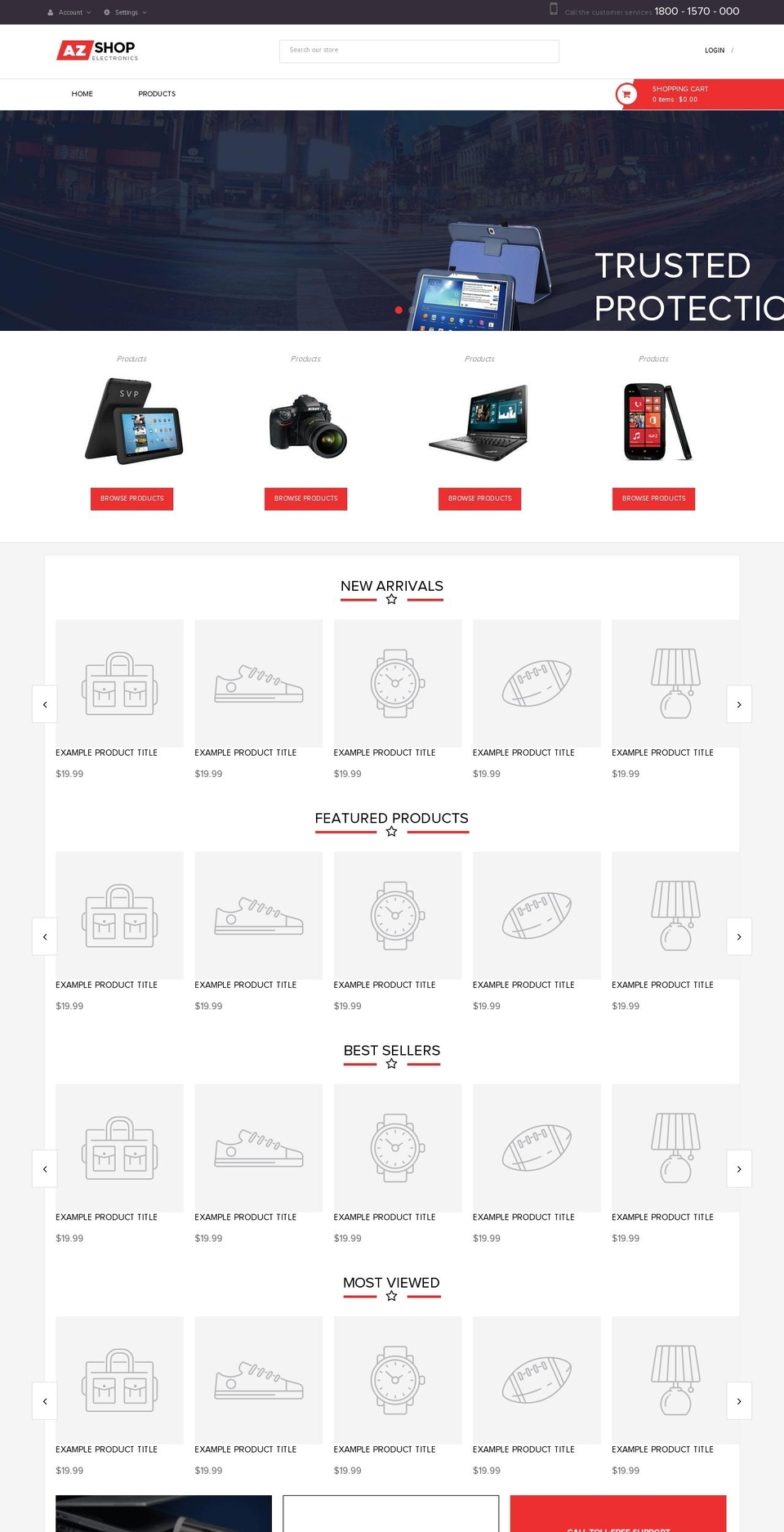 Electronics Shopify theme site example quickwebshopping.com