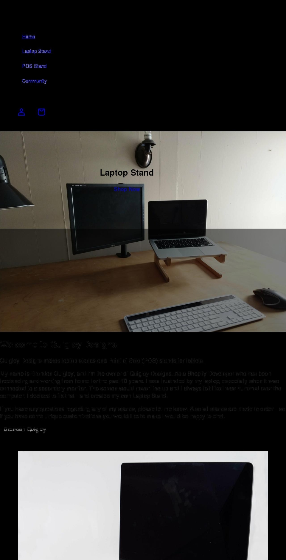 quigleydesigns.ca shopify website screenshot