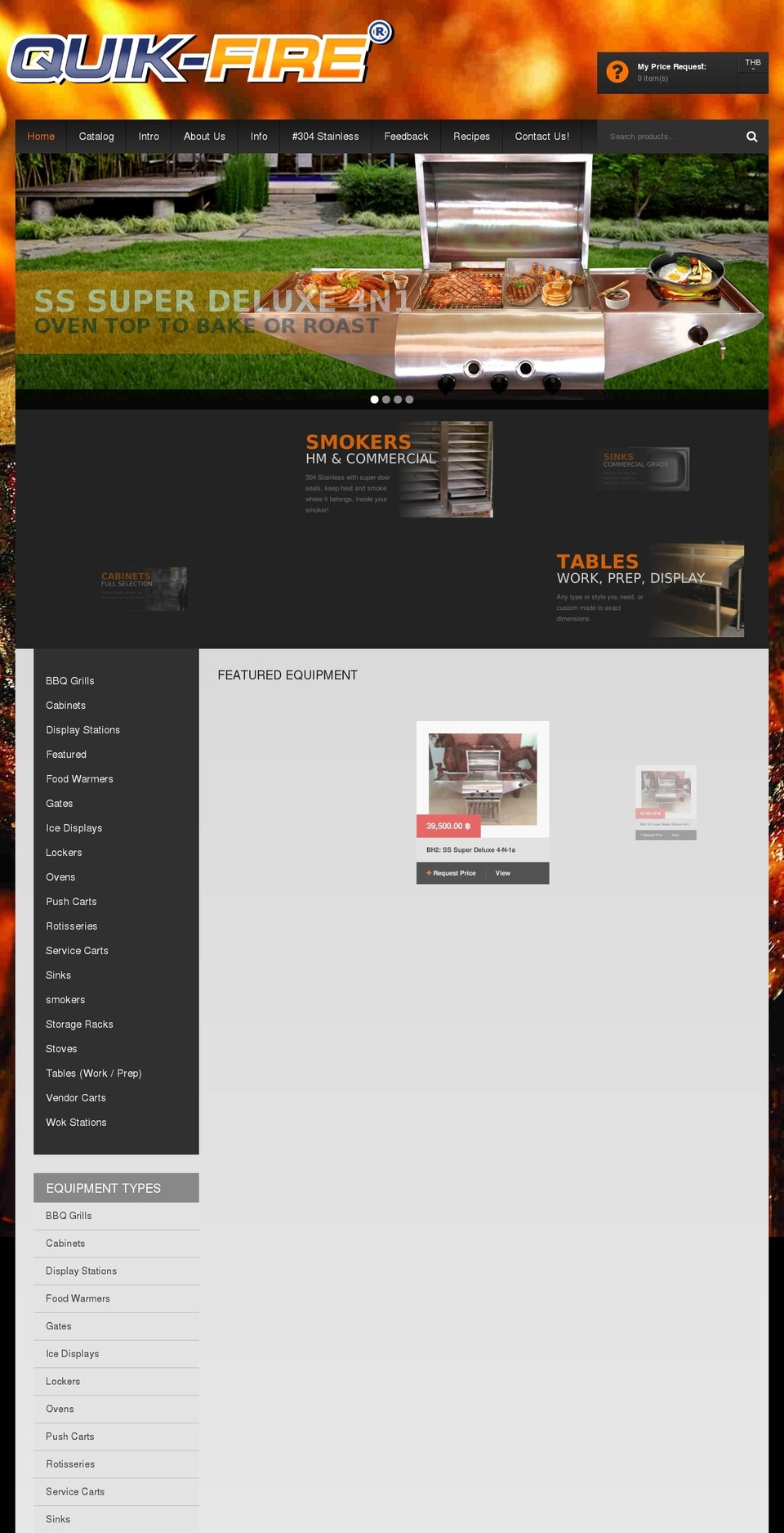 quik-fire.com shopify website screenshot