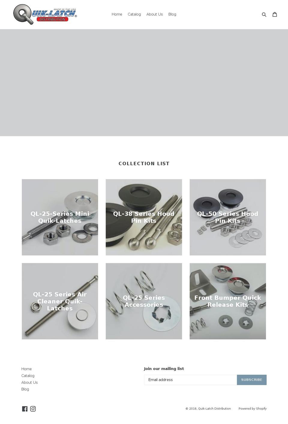 quik-latch.net shopify website screenshot