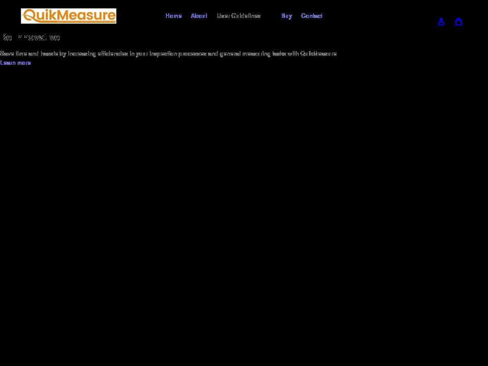 quikmeasure.com shopify website screenshot