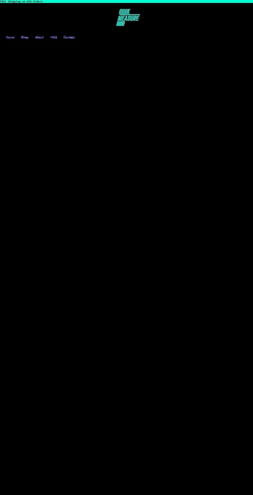 quikmeasurepro.com shopify website screenshot