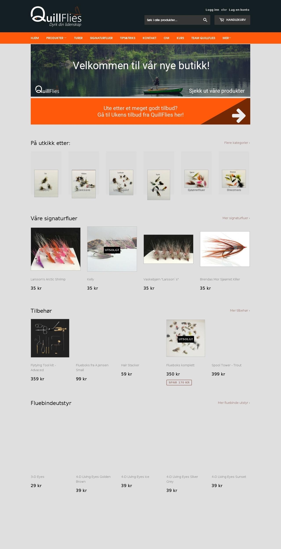 quillflies.com — Shopify storefront screenshot