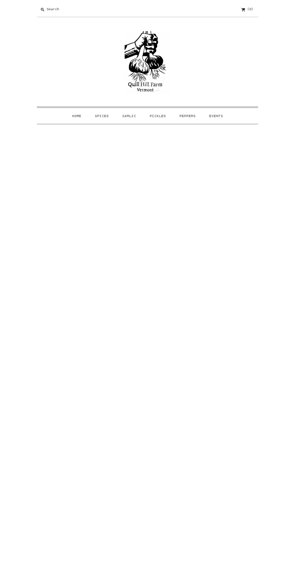 quillhillfarm.com shopify website screenshot