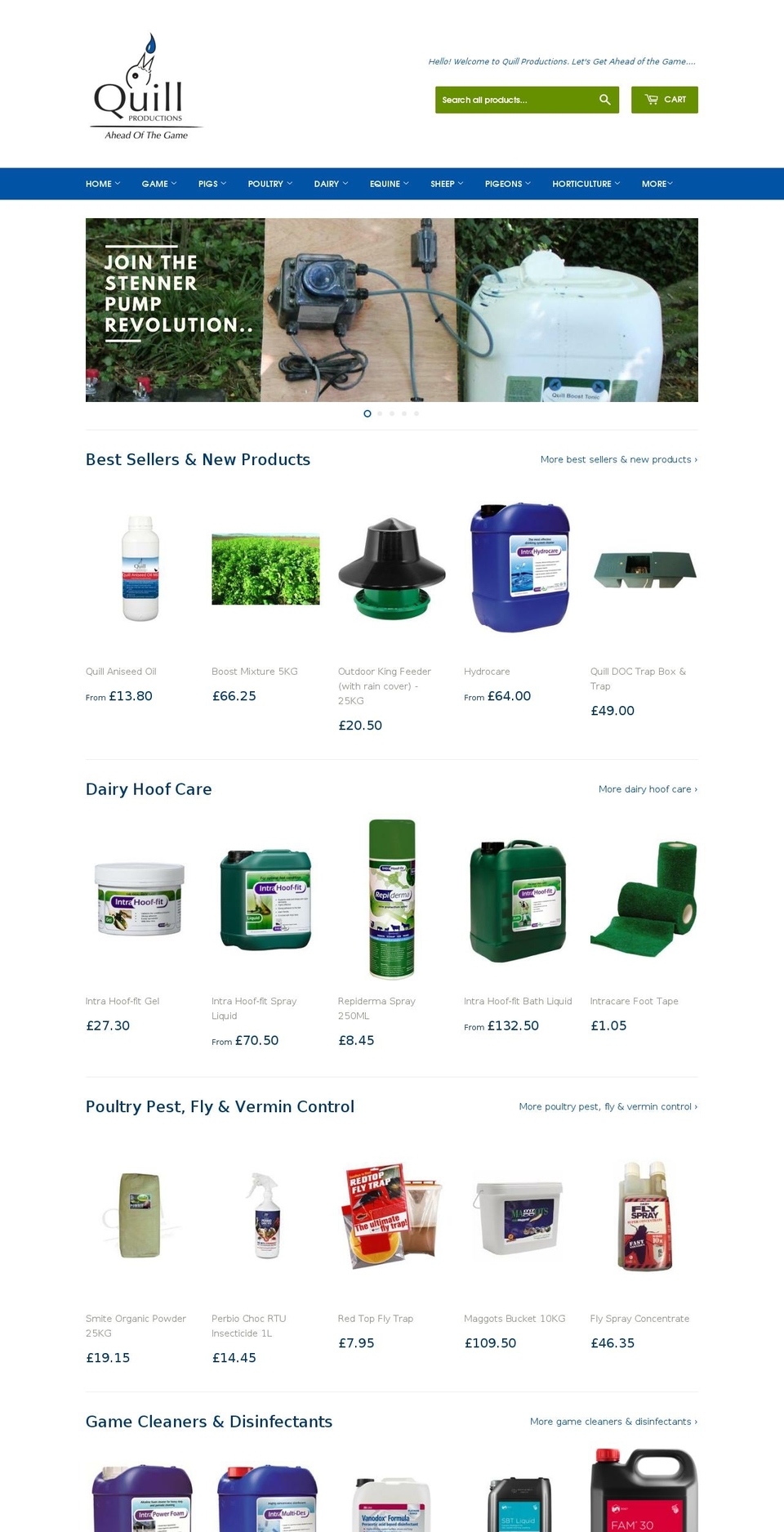 quillprod.com — Shopify storefront screenshot