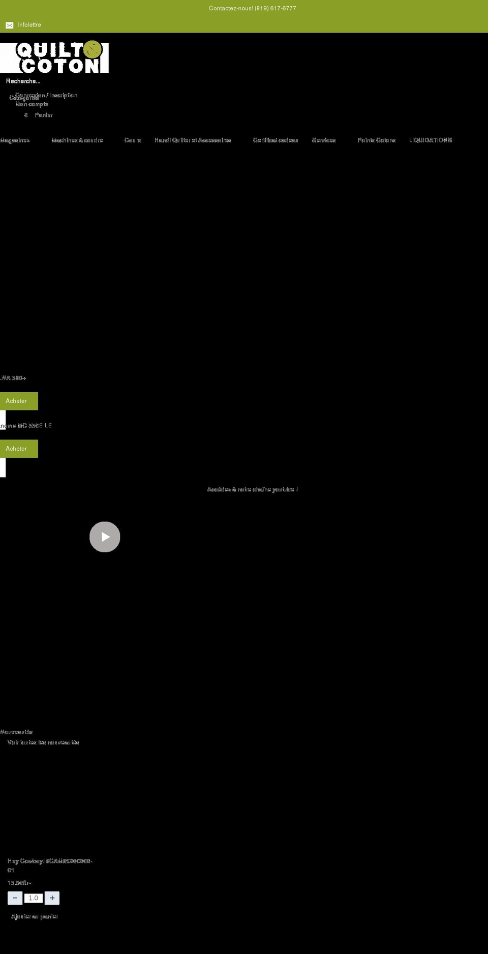 quiltetcoton.com shopify website screenshot