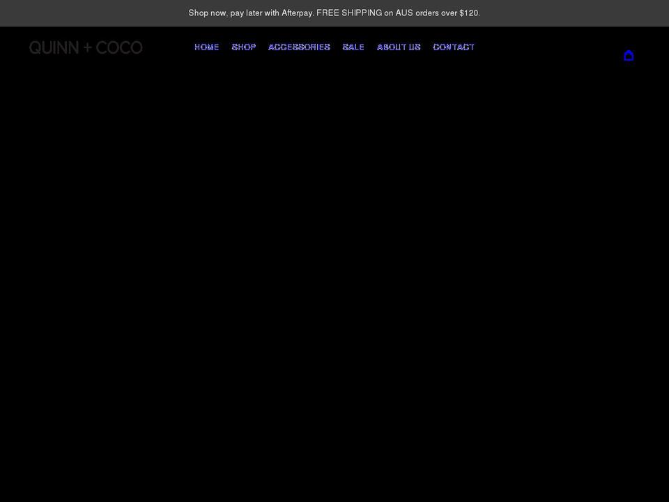quinnandcoco.com.au shopify website screenshot