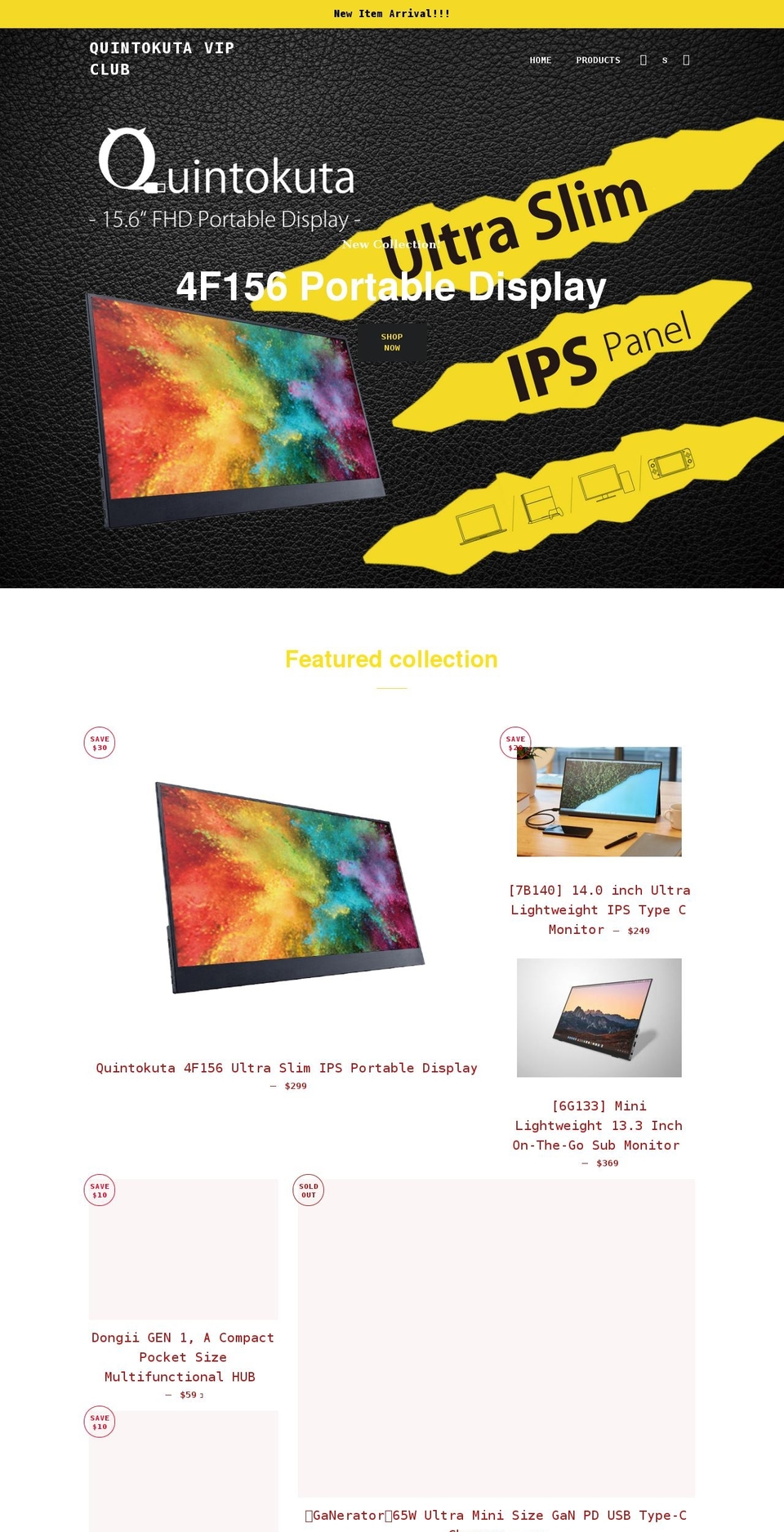 quintokuta.com shopify website screenshot