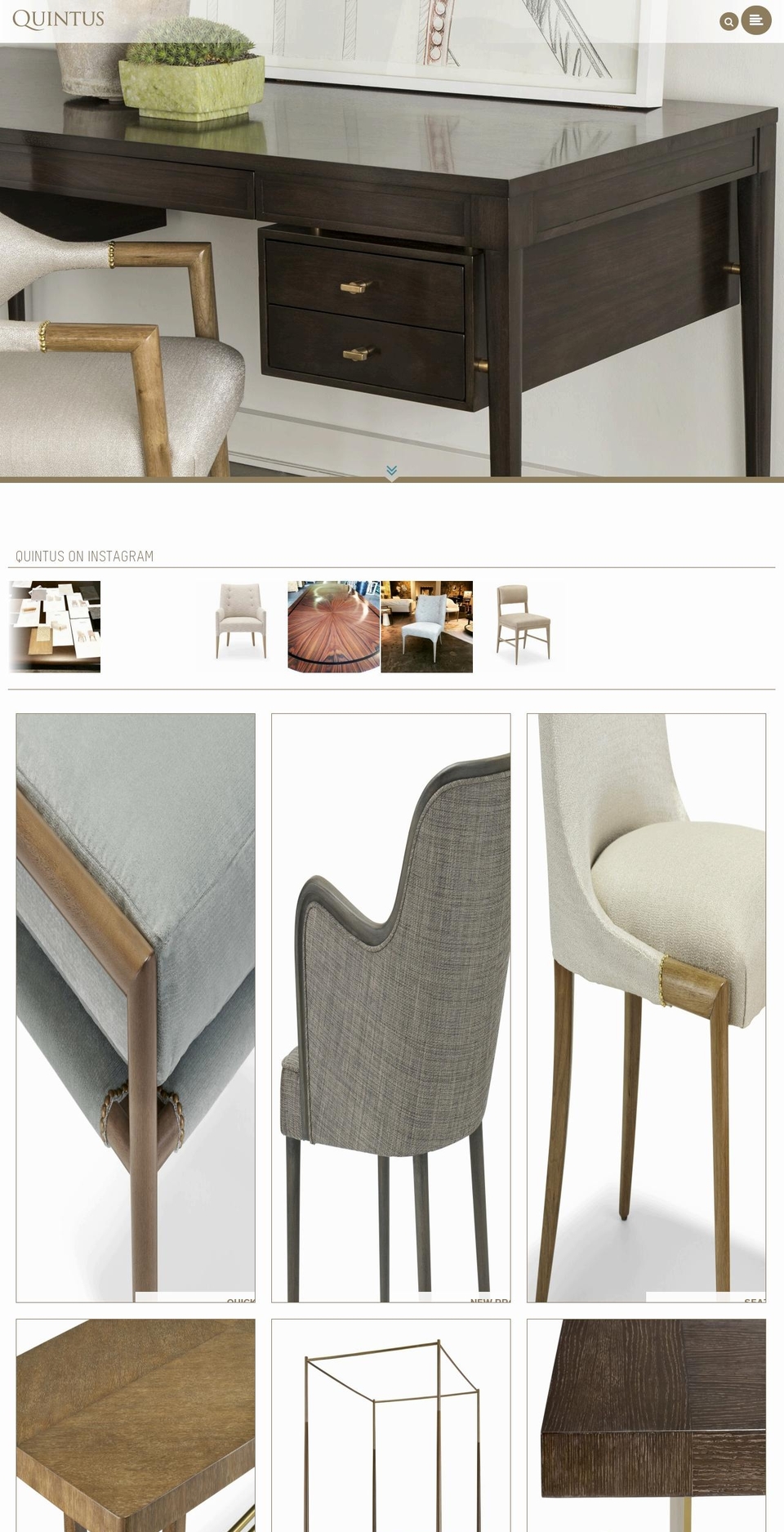quintushome.com shopify website screenshot