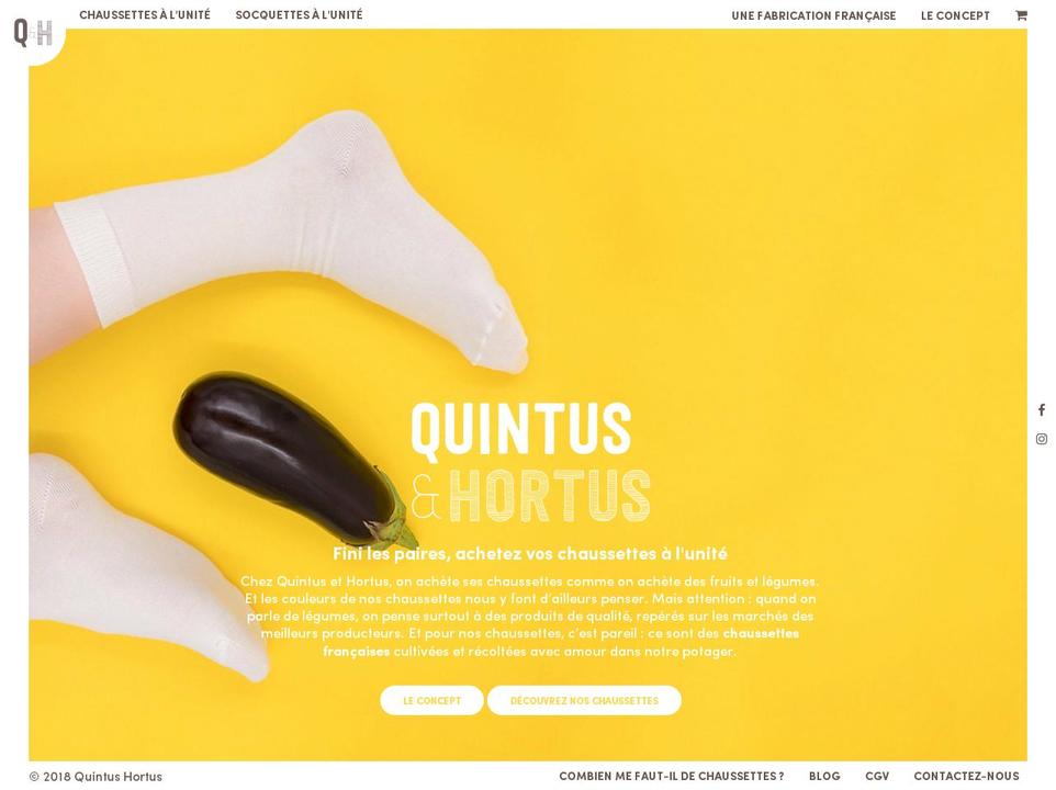 live-theme Shopify theme site example quintushortus.com