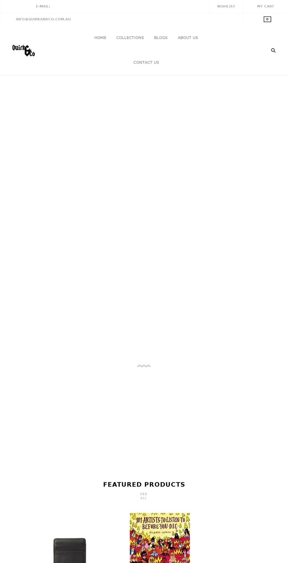 quirkandco.com.au shopify website screenshot