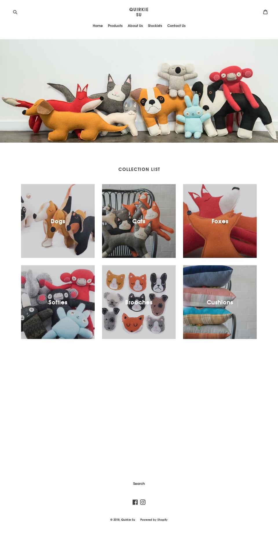 quirkiesu.com — Shopify storefront screenshot