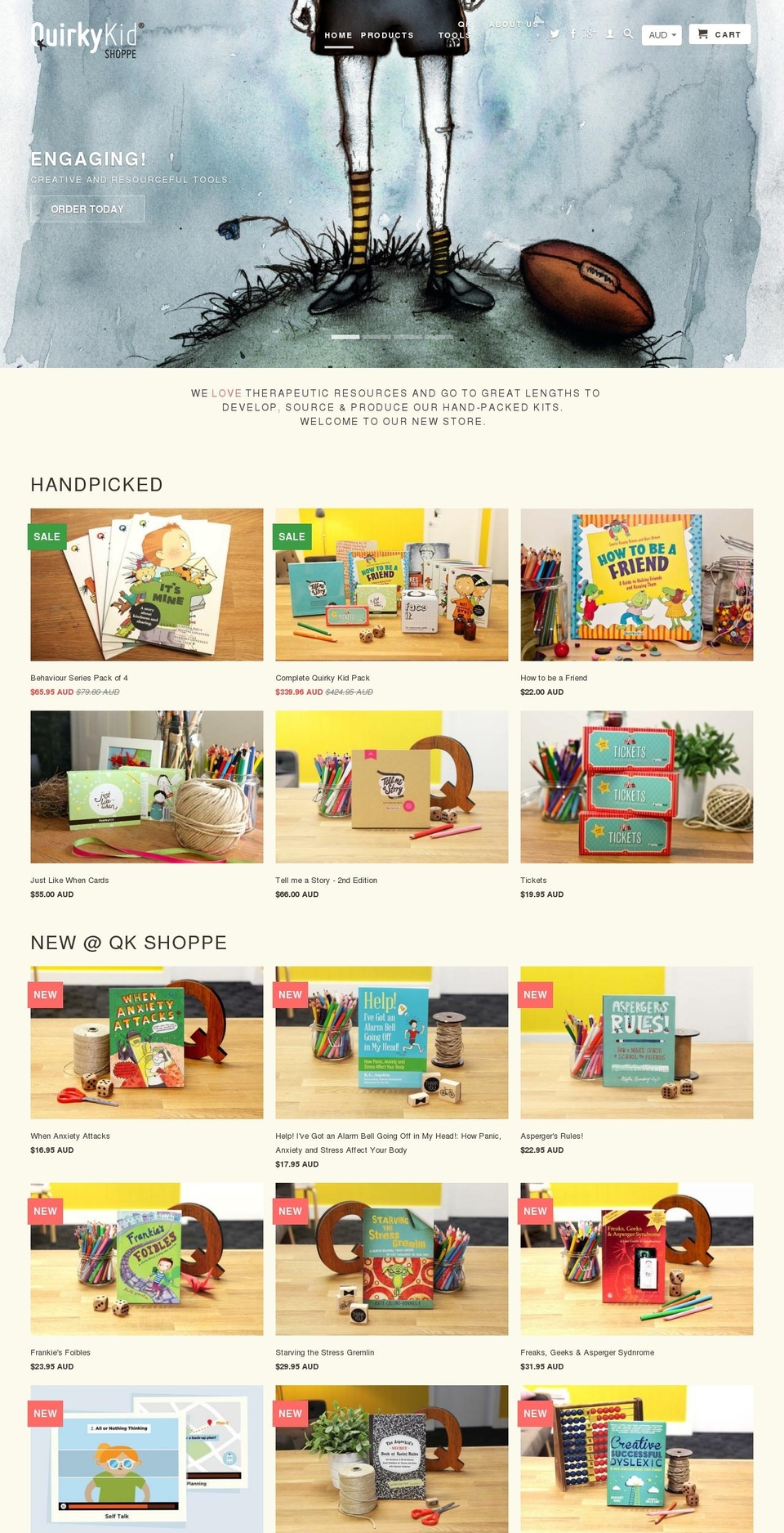 December Shopify theme site example quirkykid.ca
