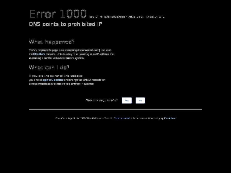 quiteconnected.com — Shopify storefront screenshot
