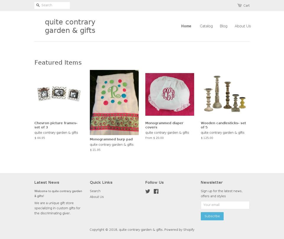 quitecontrarygg.com — Shopify storefront screenshot