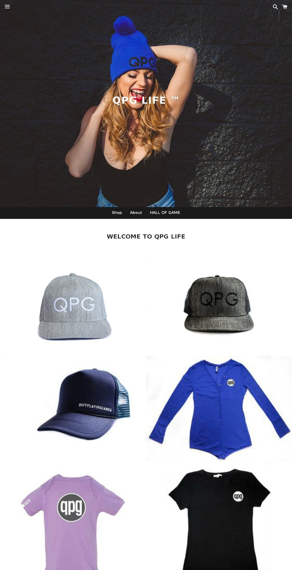 quitplayinggames.org shopify website screenshot