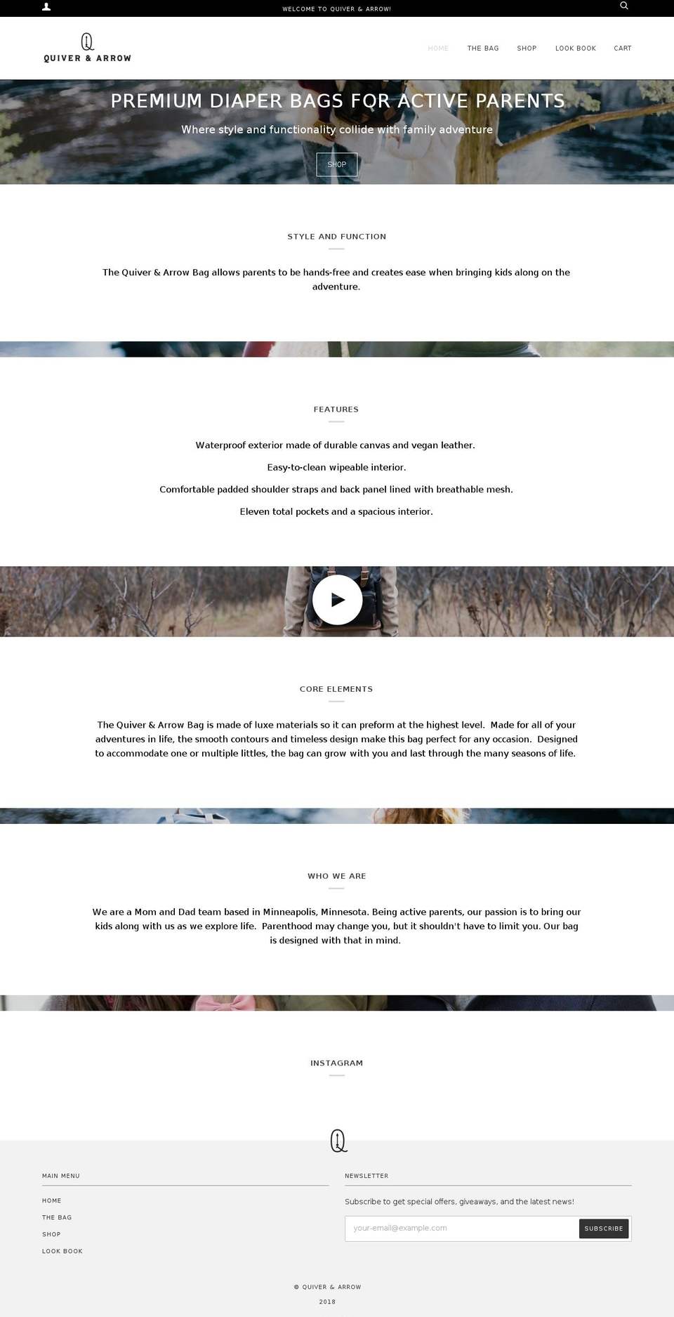 quiverandarrow.com — Shopify storefront screenshot