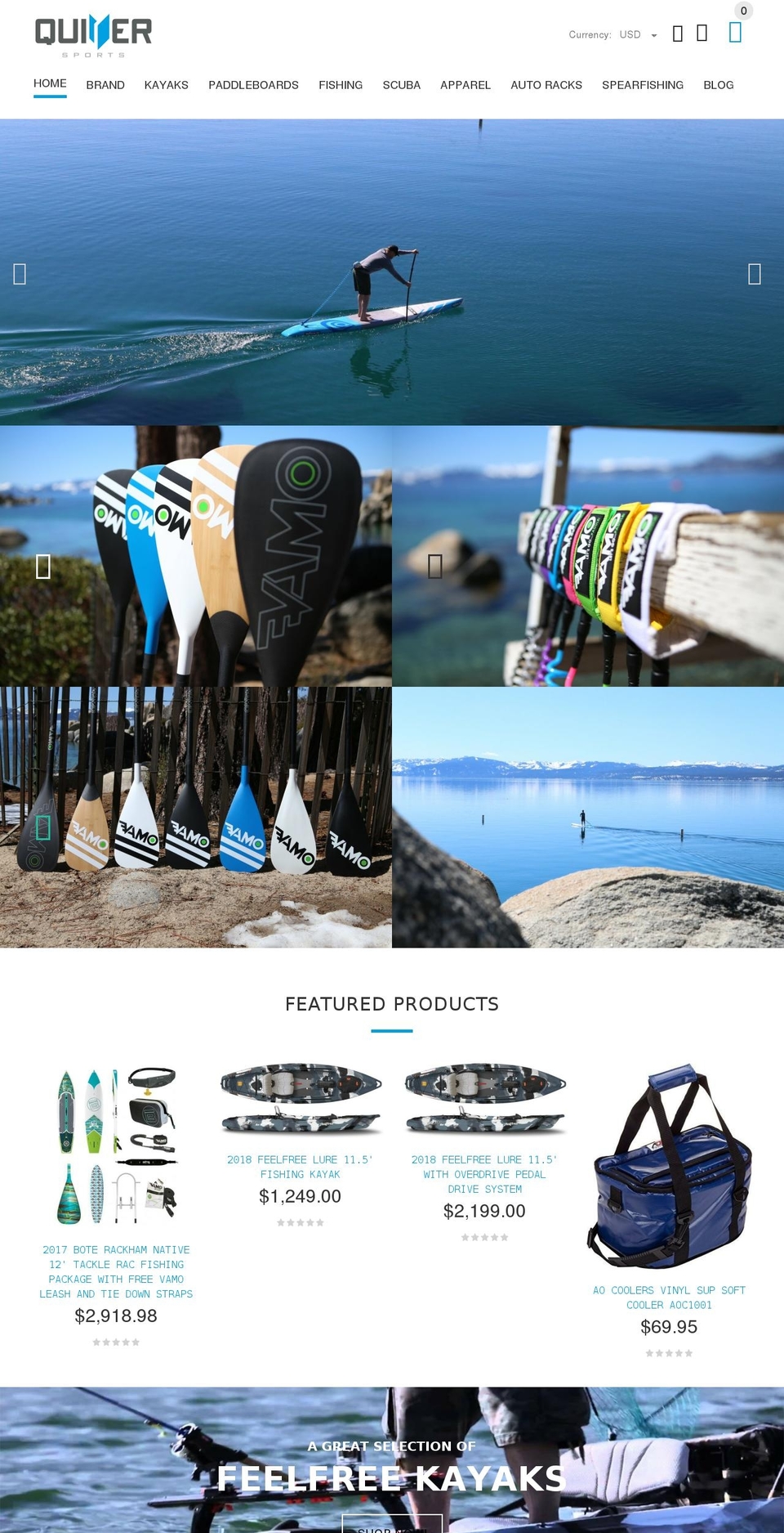 quiversports.com shopify website screenshot