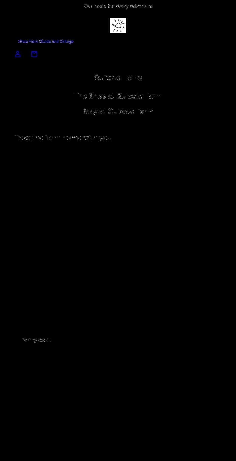 quixotehome.com shopify website screenshot