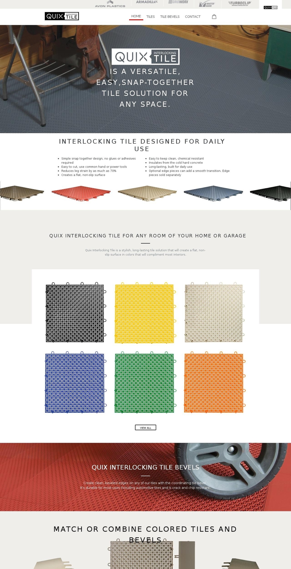 quixtile.com — Shopify storefront screenshot