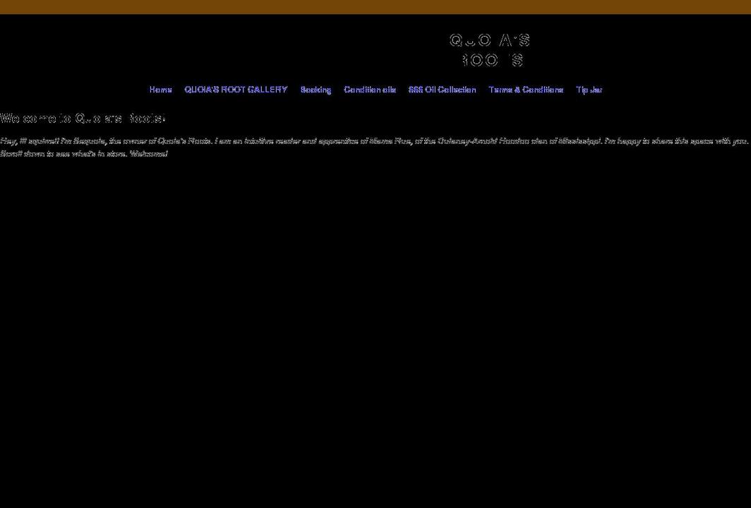 quoiasroots.shop shopify website screenshot