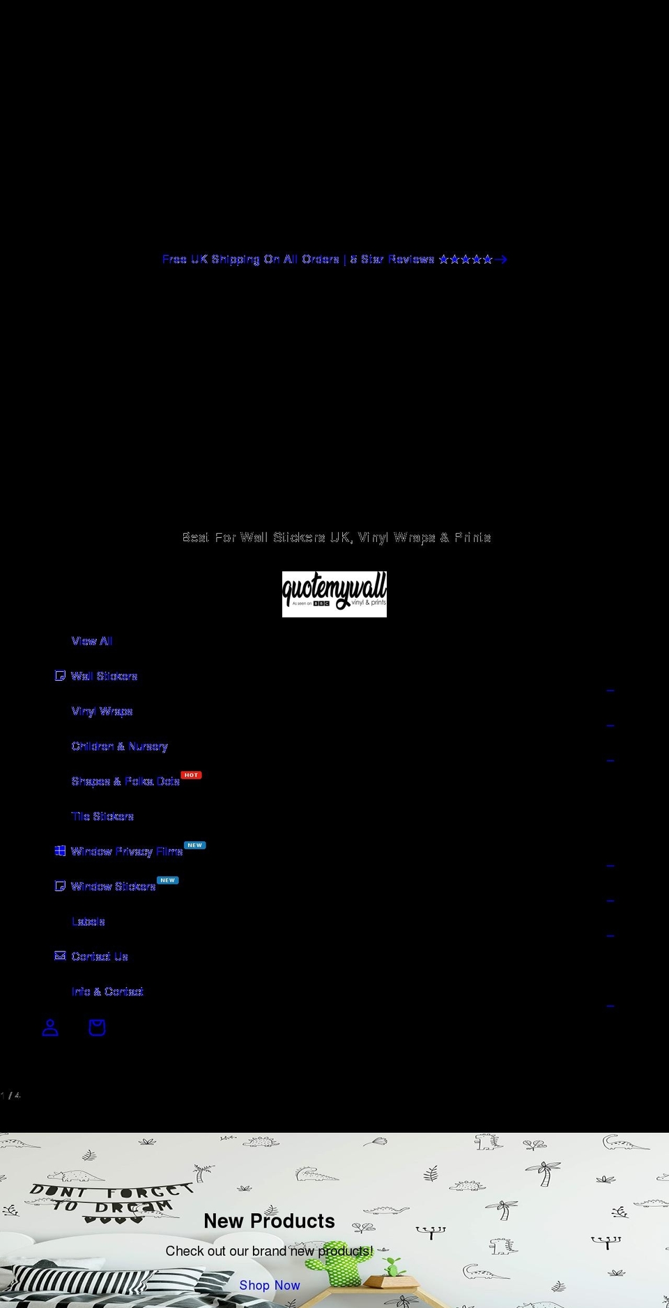 quotemywall.co.uk shopify website screenshot