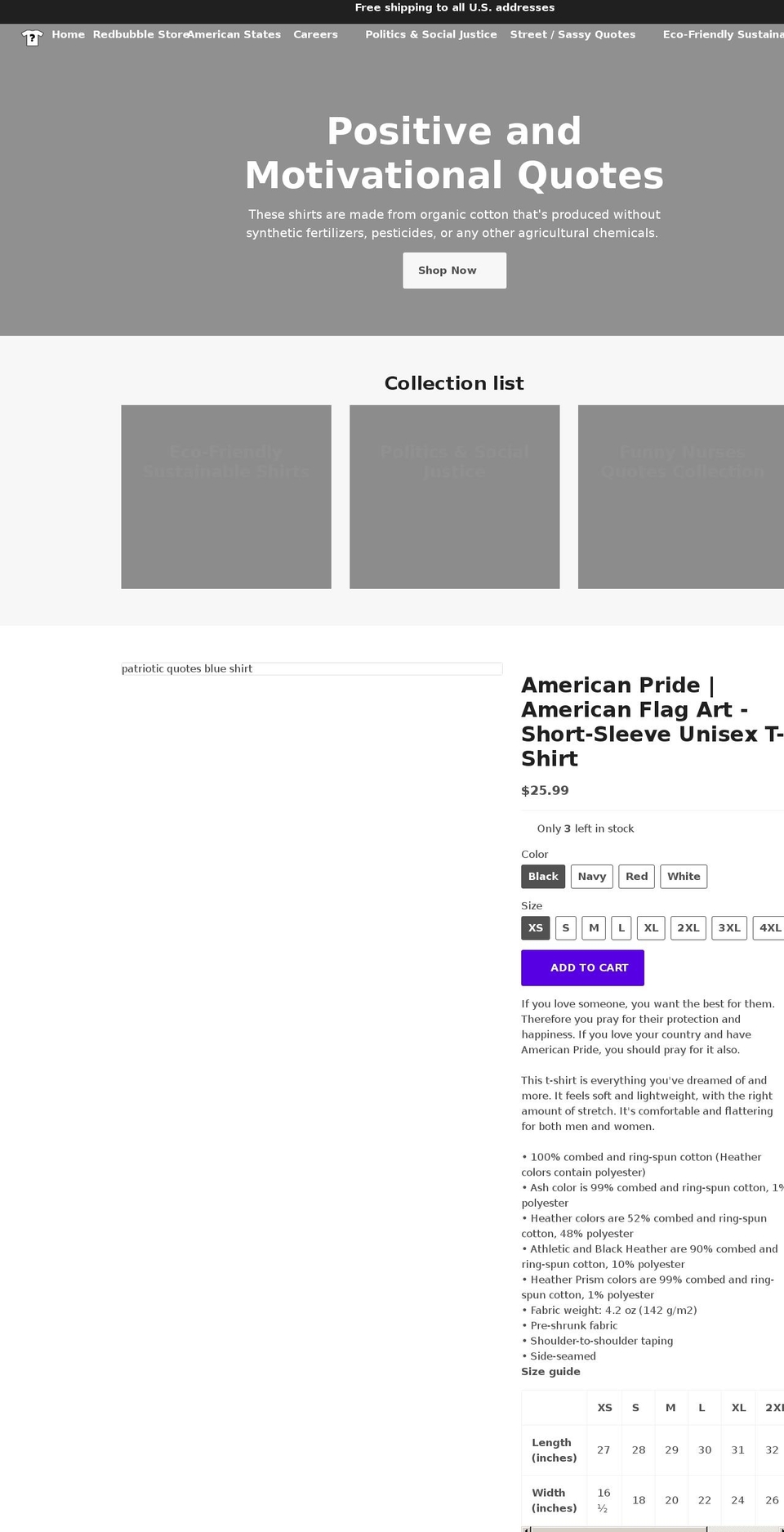 quotesiwear.com shopify website screenshot