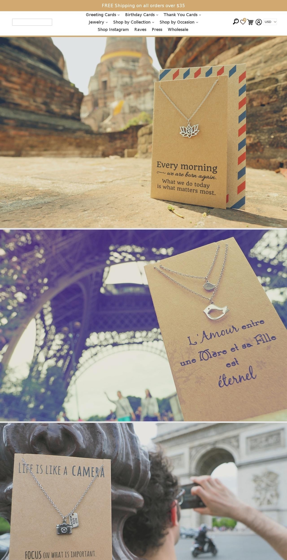 quotesjewelry.com — Shopify storefront screenshot