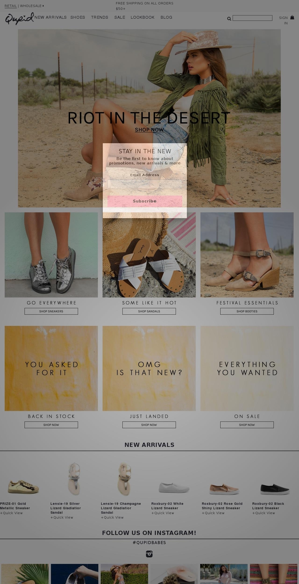 qupidinc.com shopify website screenshot