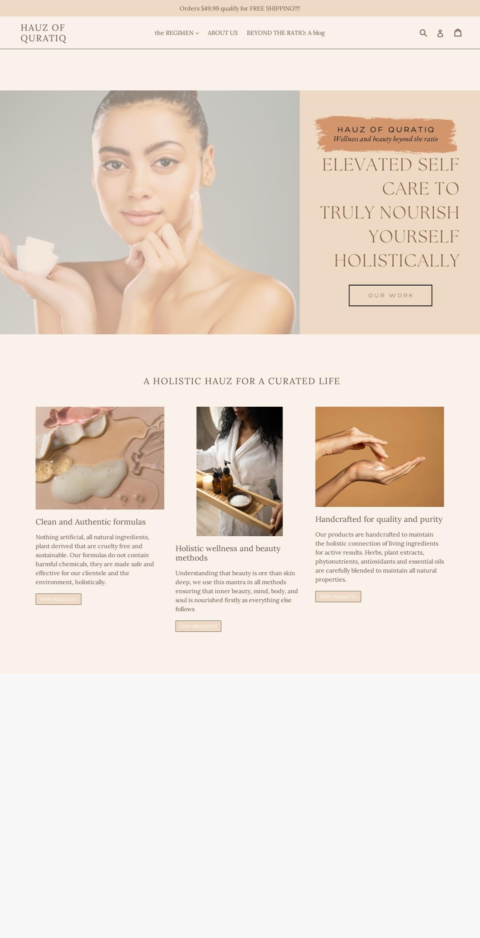 quratiq.com shopify website screenshot